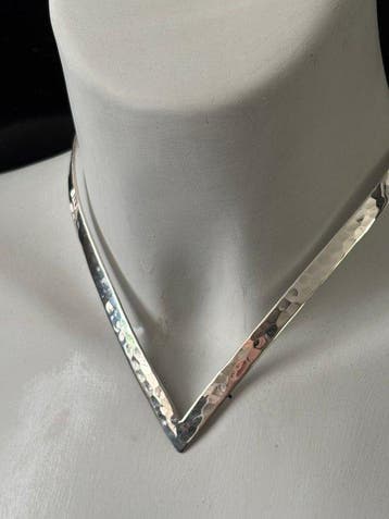 Zonder minimumprijs - Choker halsketting Zilver - Spang
