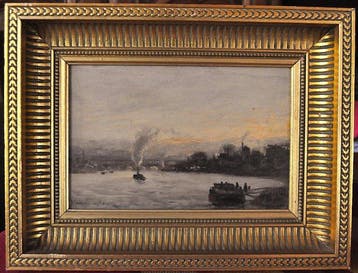 Victor Eugène De Papeleu (1810-1881) - Paris: le pont de, Antiek en Kunst, Kunst | Schilderijen | Klassiek