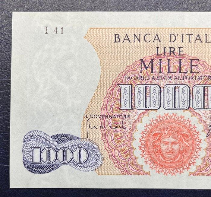 Italië. - 1000 Lire 1966 - Gigante BI 55F (Zonder, Postzegels en Munten, Bankbiljetten | Europa | Niet-Eurobiljetten