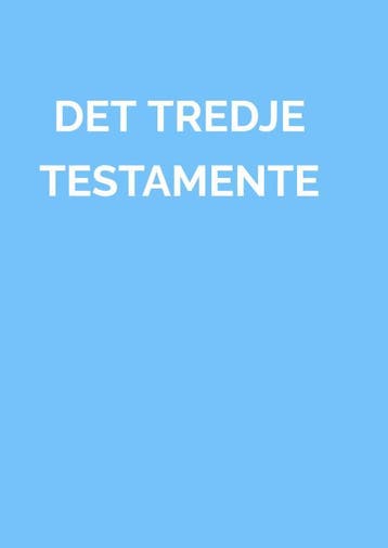 Det Tredje Testamente | Anna Maria Hosta | Nieuw, Verzenden, Nieuw, Anna Maria Hosta