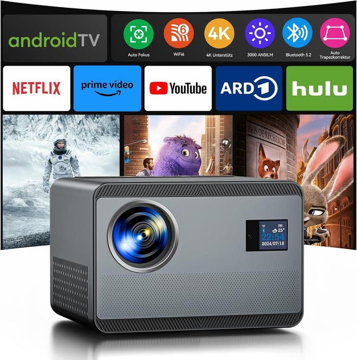 Beamer WiFi6 Autofocus | Retour Deal | Filmavond Deal, TV, Hi-fi & Vidéo, Projecteurs vidéo, LCD, Envoi