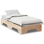 Stapelbaar Bed | OP = OP | Zieke Korting (stapelbed), 90 cm, Eenpersoons, Bruin, Verzenden