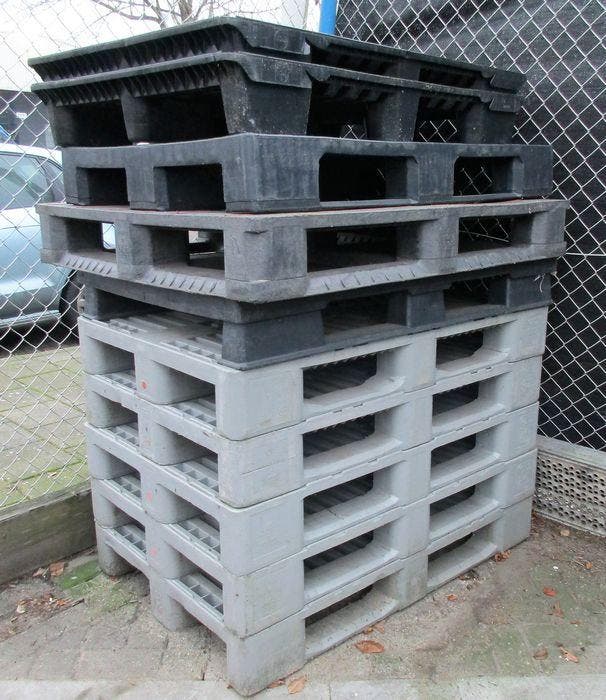 Europallet grijs GS1 H1 voor levensmiddelen, Articles professionnels, Aménagement de Bureau & Magasin | Entrepôt, Rayonnage & Stockage