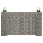 vidaXL Gabion plantenbak H-vormig 260x40x150 cm staaldraad, Verzenden, Nieuw