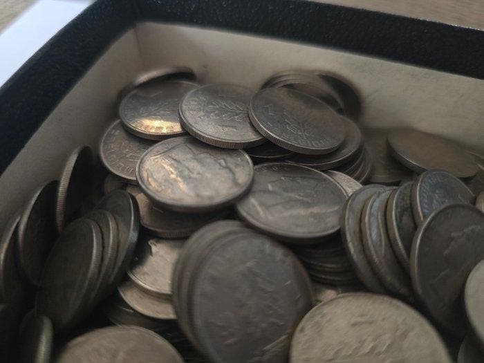 België. 1 Franc 1950/1990, 1000 stuks (Zonder minimumprijs), Postzegels en Munten, Munten | Nederland