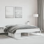 vidaXL Bedframe metaal wit 180x200 cm, Verzenden