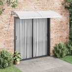 vidaXL Deurluifel 240x100 cm PC grijs, Tuin en Terras, Zonneschermen, Verzenden, Nieuw