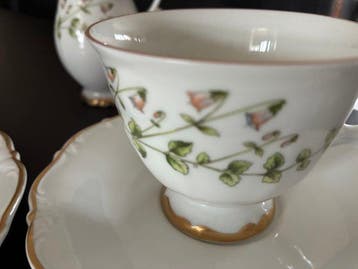 Service à café pour 12 personnes (38) - Porcelaine - Linnea