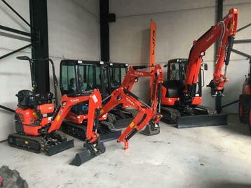 KUBOTA MINIGRAVERS, Ophalen