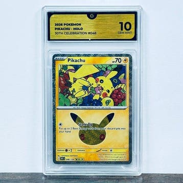 Pokémon Graded card - Pikachu 048 - 30th Anniversary –, Nieuw