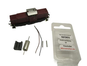 micromotor NF001G motor ombouwset voor Fleischmann V100, Overige merken, Gelijkstroom, Verzenden, Overige typen