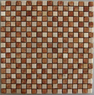 Wand Mozaïek Tegels Factory Marmer Bruinrood Beige Gepoli.., Doe-het-zelf en Bouw, Wandtegels, Nieuw, Ophalen of Verzenden, 20 tot 40 cm