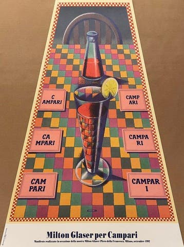 Milton Glaser - CAMPARI - Années 1990, Antiquités & Art, Art | Dessins & Photographie