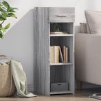 vidaXL Dressoir 30x42,5x93 cm bewerkt hout grijs sonoma, Verzenden, Nieuw