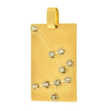 Hanger - 18 karaat Geel goud Diamant (Natuurlijk)