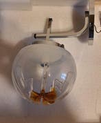 Wandlamp - Muranoglas, gechromateerd metaal