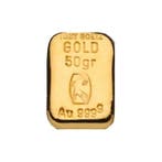 Goudbaar 50 Gram geen LBMA, Postzegels en Munten