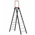 Altrex dubbele trapladder Taurus 2×10 treden met steunbeugel, Ophalen of Verzenden, Nieuw, Trap, 2 tot 4 meter