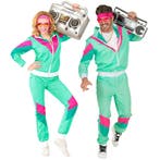 Neon 80S Trainingspak Fout Turquoise, Verzenden, Nieuw