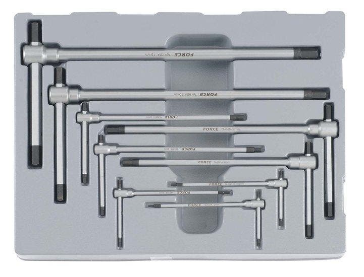 T-greep inbus sleutelset verstelbaar 9 delig, Auto diversen, Autogereedschap, Verzenden