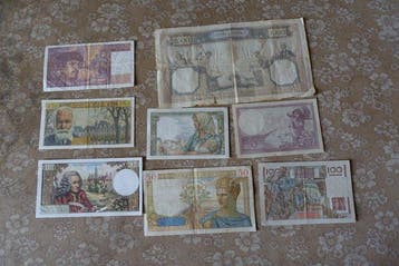 Frankrijk. - 8 Banknotes - various dates (Zonder, Postzegels en Munten
