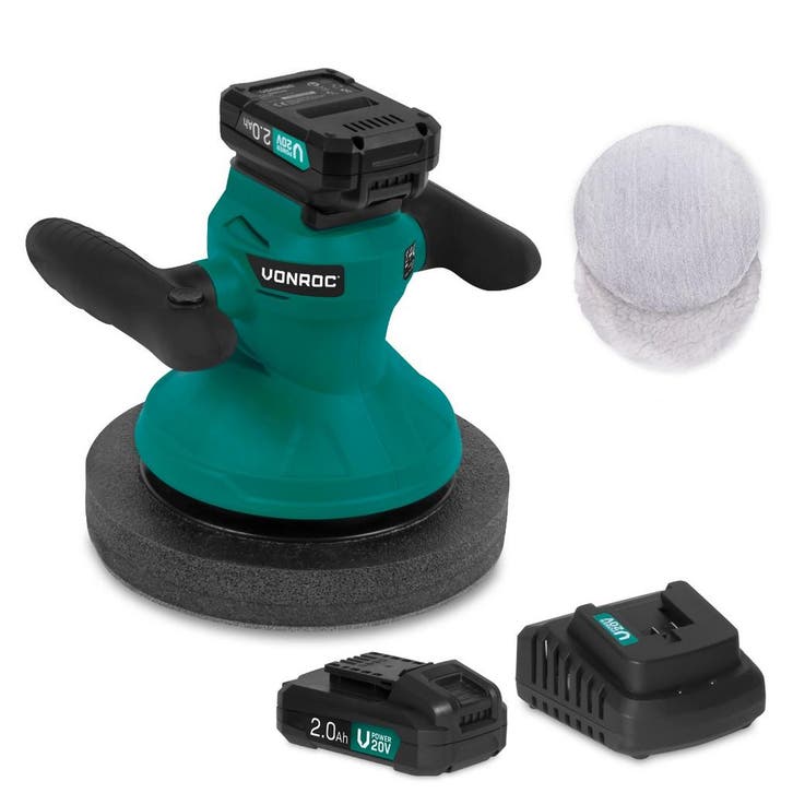 Accu polijstmachine 20V – 2.0Ah - Ø240mm | Incl. 2 accu’s en, Doe-het-zelf en Bouw, Gereedschap | Overige machines, Nieuw, Verzenden