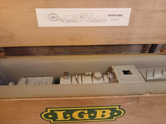 LGB G - 2035-2134 - Stoomlocomotief met tender (1) -, Hobby en Vrije tijd, Modeltreinen | Overige schalen