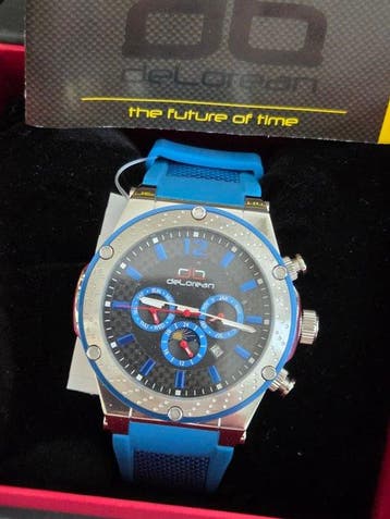 DeLorean Watch Uhr Full Calendar - Back to the Future - 50, Nieuw