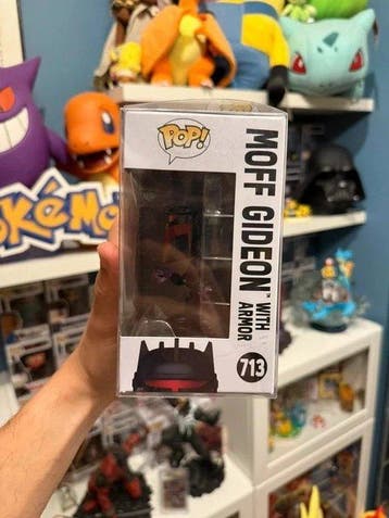 Funko - Funko Pop Moff Gideon with Armor Signed Giancarlo, Collections, Cinéma & Télévision