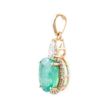 Zonder minimumprijs - Hanger - 14 karaat Geel goud - 2.08ct.