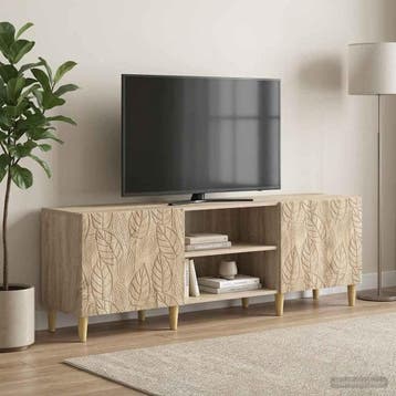 vidaXL TV Kast 150 x 31 x 50 cm Sonoma Eiken Bewerkt hout, Verzenden