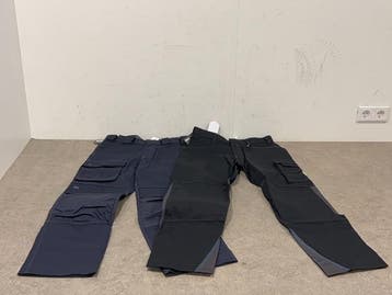 Veiling - Dassy werkbroek maat 48 set 2-delig blauw/zwart, Tuin en Terras, Werkkleding, Nieuw