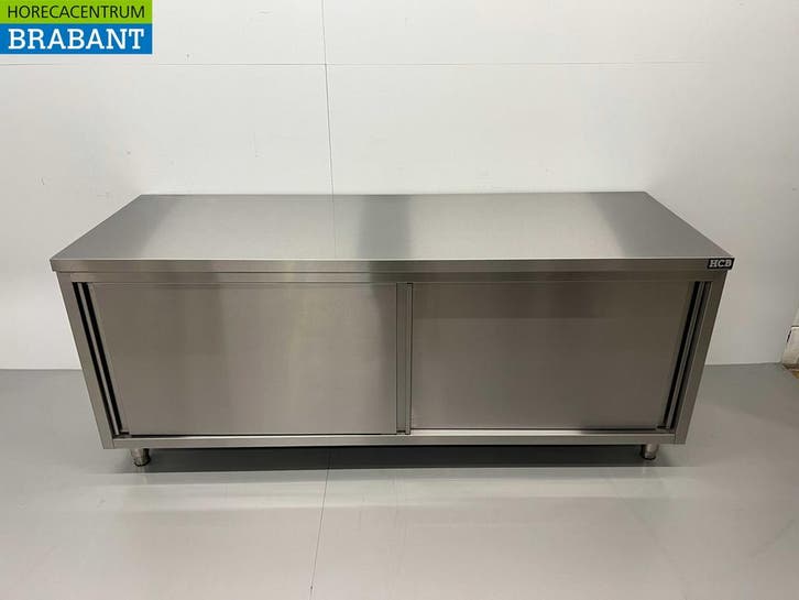 Armoire de travail en acier inoxydable 2 portes coulissantes, Zakelijke goederen, Horeca | Overige, Verzenden