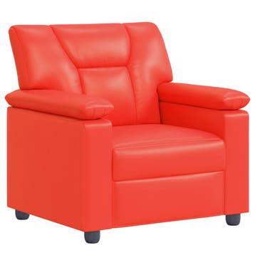 vidaXL bank / zetel Rood 91 x 85 x 93 cm Kunstleer, Huis en Inrichting, Verzenden, Nieuw
