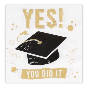 Servetten Yes You Did It 33cm 20st, Verzenden, Nieuw