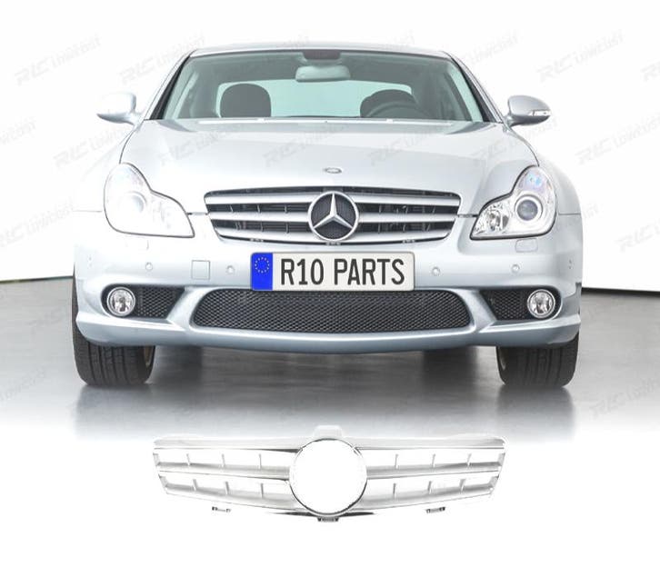 CALANDRE SPORT AMG MERCEDES CLS W219 04-10 CHROMÉ ARGENT, Auto-onderdelen, Carrosserie, Verzenden