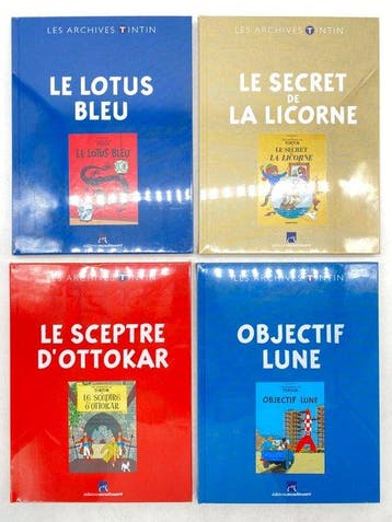 Les Archives Tintin – Ensemble de 9 albums