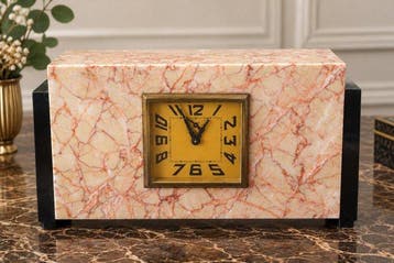 Pendule de cheminée - Art déco Marbre - 1930-1940