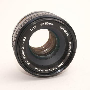 Minolta MC ROKKOR-PF 50mm 1:1.7 Objectif d’appareil photo