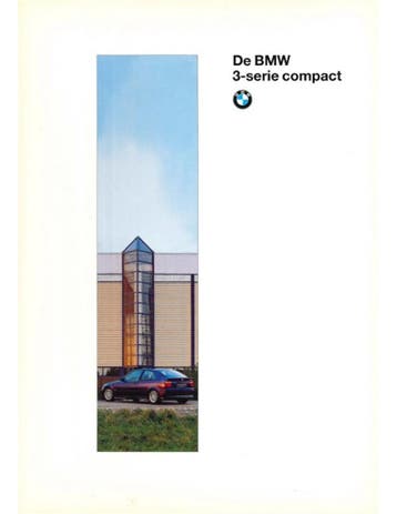 1996 BMW 3 SERIE COMPACT BROCHURE NEDERLANDS, Nieuw
