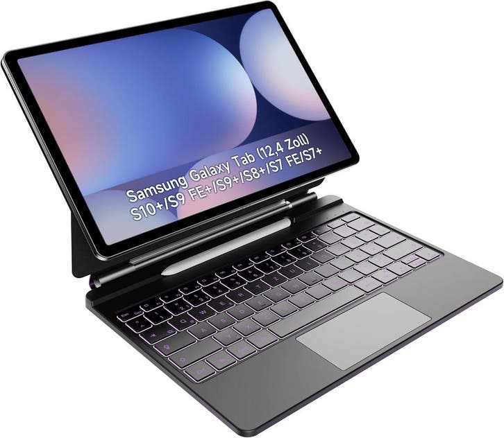 Galaxy Tab 12,4 Toetsenbordhoes | Retour Deal | 36% Korting, Computers en Software, Headsets, Nieuw, Verzenden