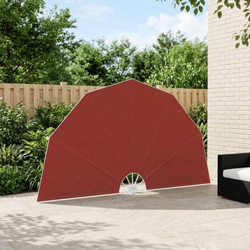 vidaXL Terrasscherm inklapbaar 160 cm terracottakleurig, Tuin en Terras, Verzenden, Nieuw