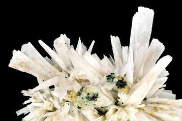 Magnifique anhydrite couleur crème blanche, fluorite,, Collections