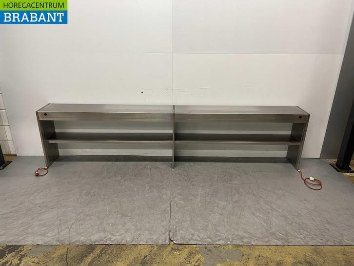 RVS Warmtebrug Warmhoudbrug Verwarmde etagere 299 cm Horeca, Zakelijke goederen, Horeca | Keukenapparatuur, Ophalen of Verzenden