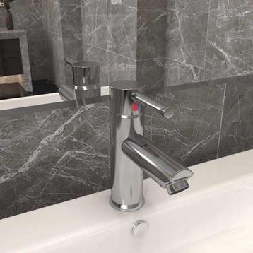 vidaXL Wastafelkraan 130x176 mm zilverkleurig, Doe-het-zelf en Bouw, Verzenden, Nieuw
