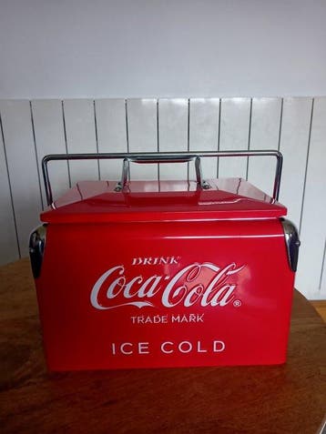 Koelkast - Staal - Vintage Coca-Cola-koelkast, Antiquités & Art, Antiquités | Assiettes décoratives & Carrelages