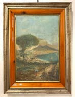 Oscar Ricciardi (1864-1935), attributo a - Golfo di Napoli