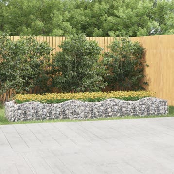 vidaXL Schanskorf gewelfd verhoogd 400x100x50 cm, Tuin en Terras, Bloempotten, Verzenden, Nieuw