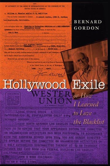 Texas Film and Media Studies Series- Hollywood Exile, or How, Boeken, Verzenden, Zo goed als nieuw, Bernard Gordon
