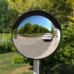 vidaXL Buiten Convex Verkeersspiegel Zwart Ø45 cm, Verzenden, Nieuw